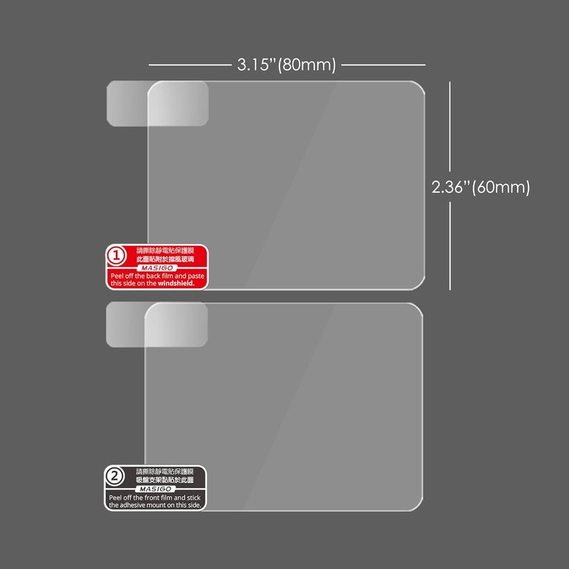 MASINGO Double-Sided Adhesive Pad and Electrostatic Film – VHB Mounting Tape for Dash Cam – Secure, Residue-Free Accessory for Car Windshields - Image 2